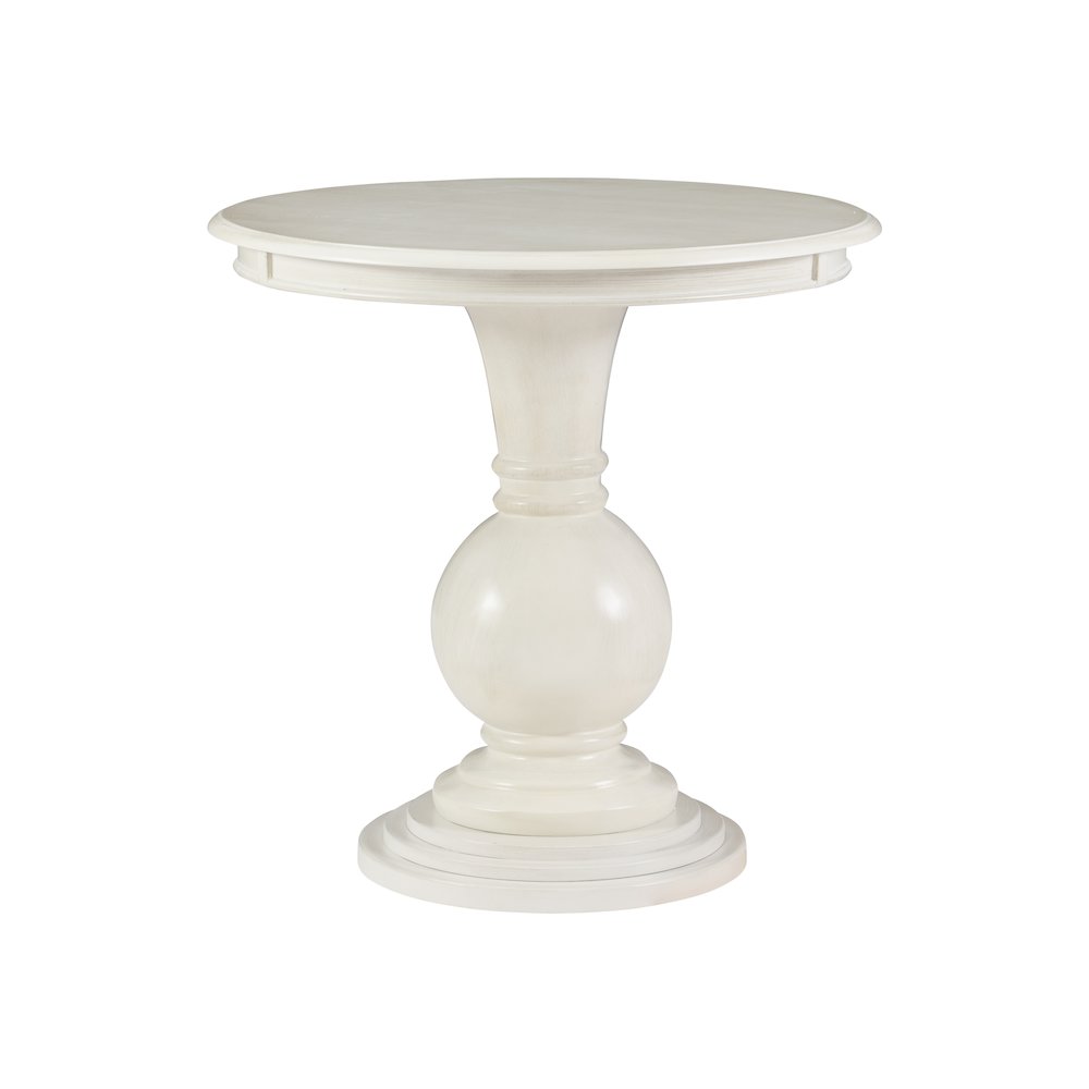 Adeline Round Accent Table Cream. Picture 1