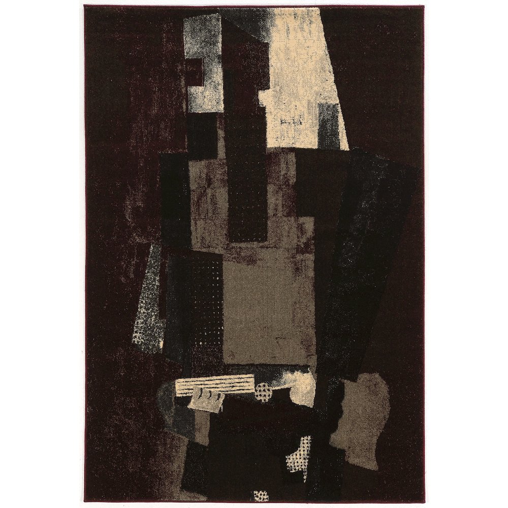 Masters Museum Black & Burgundy 5x7.6, Rug. Picture 1
