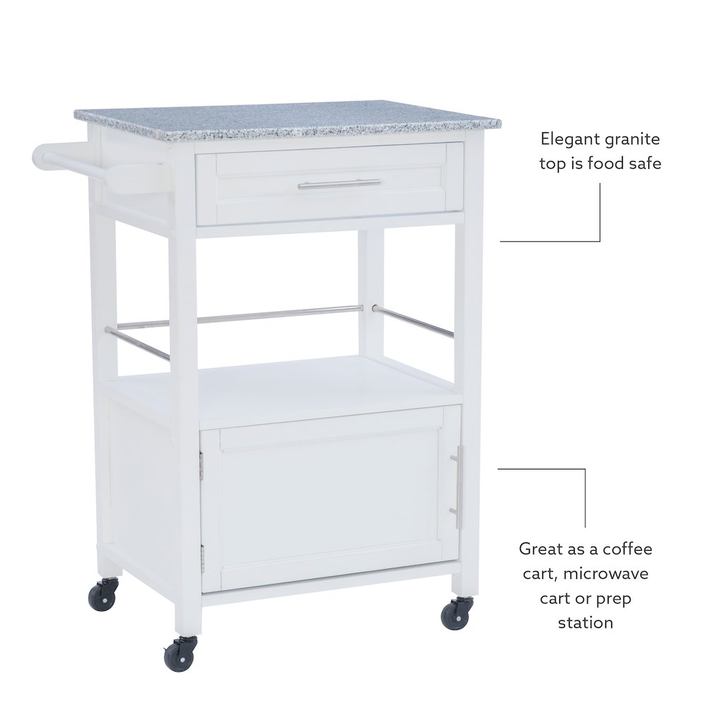 Mitchell Kitchen Cart With Granite Top. Picture 12