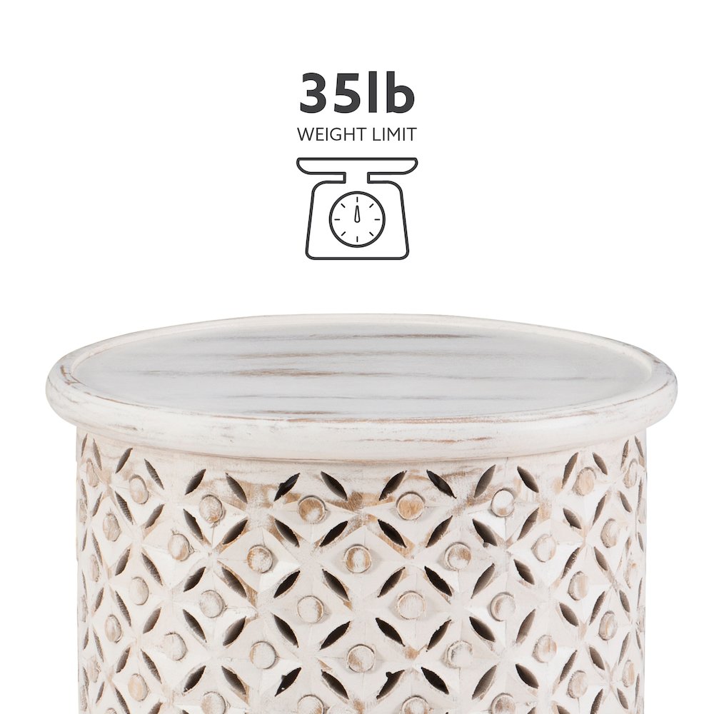 Inora Side Table White. Picture 9