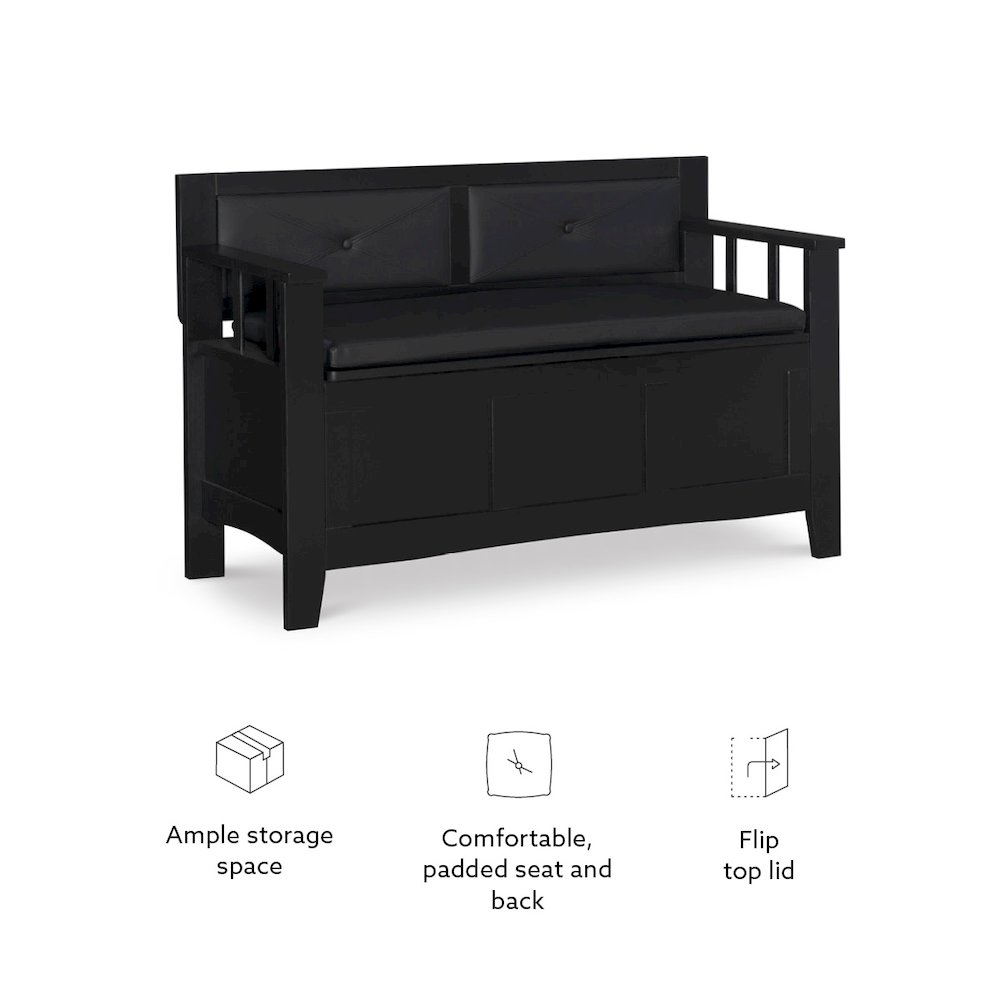 Carlton Padded Bench. Picture 15