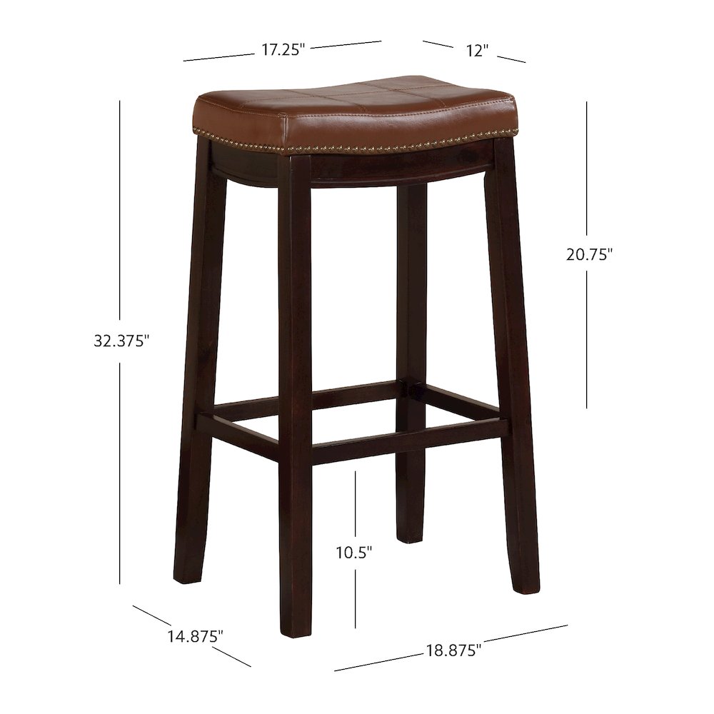 Claridge Cognac Bar Stool. Picture 14