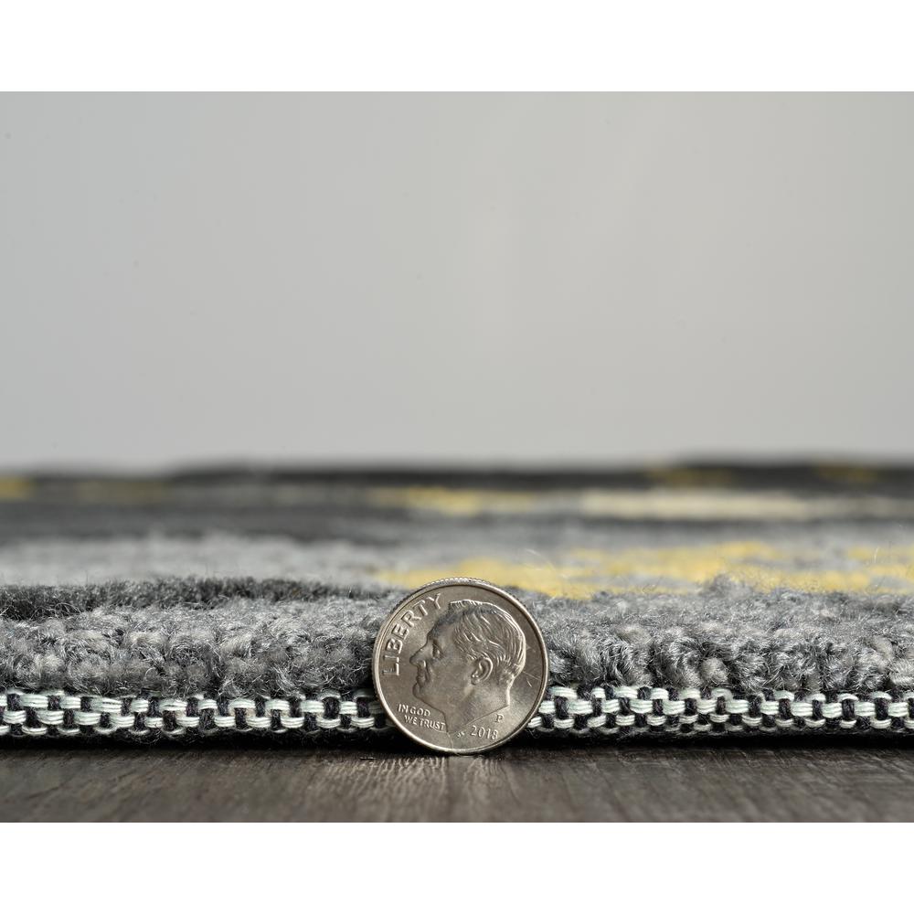 Trio Wildflower Grey & Yellow 1.10x2.10, Rug. Picture 6