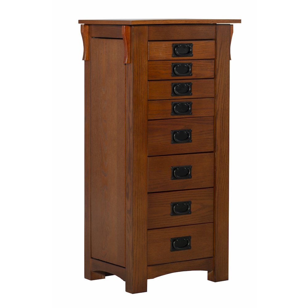 Mission Oak Jewelry Armoire. Picture 8