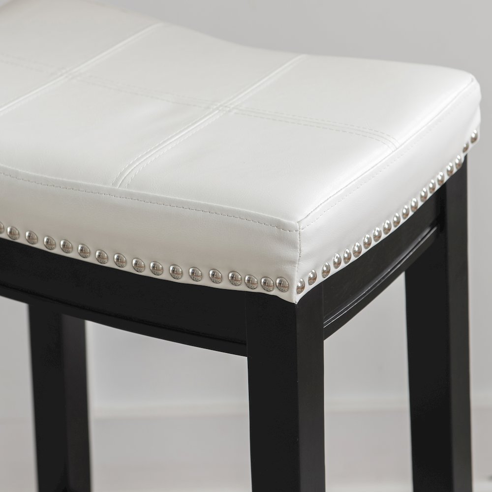 Claridge White Pu Counter Stool. Picture 5