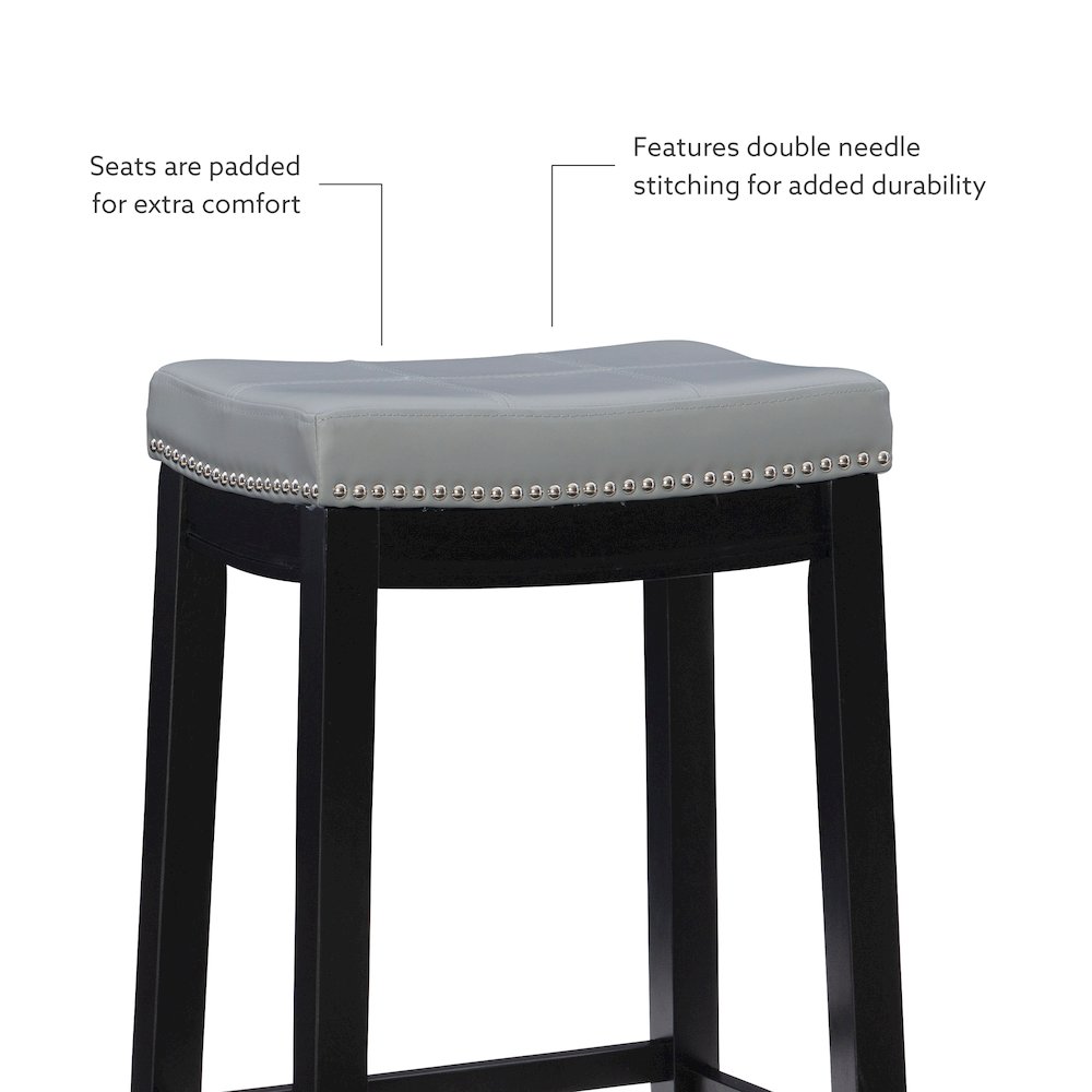 Claridge 3Pc Counter Set Black Grey. Picture 8