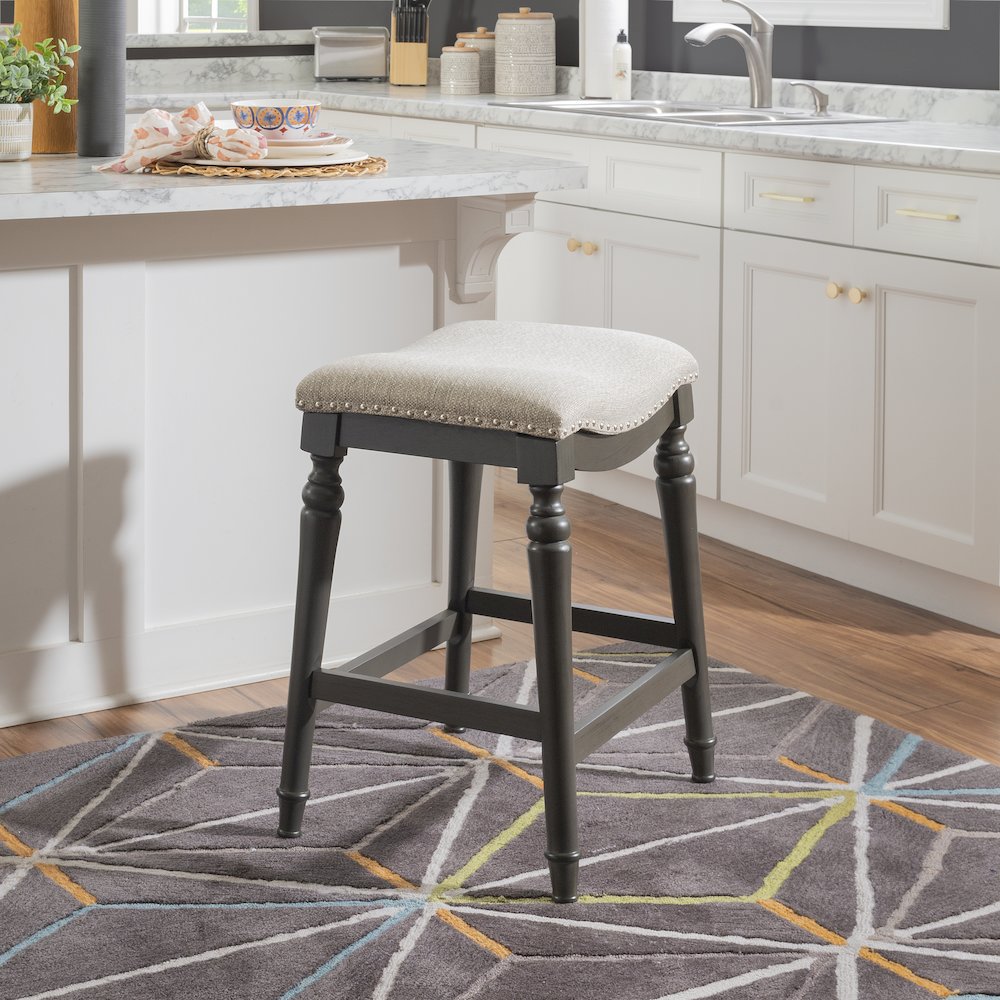Hayes Counter Stool Grey. Picture 3