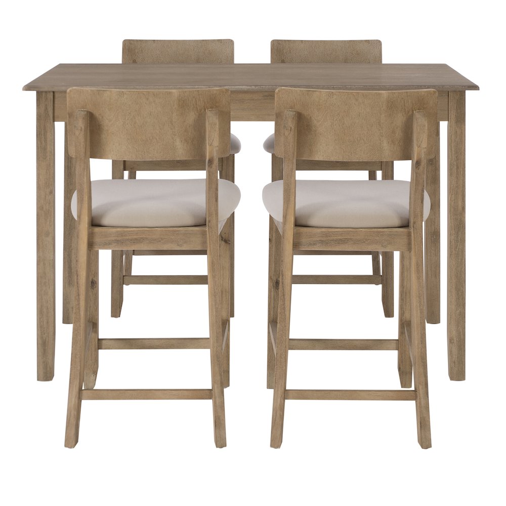 Jorissen 5Pc Tavern Set Gray Wash. Picture 3
