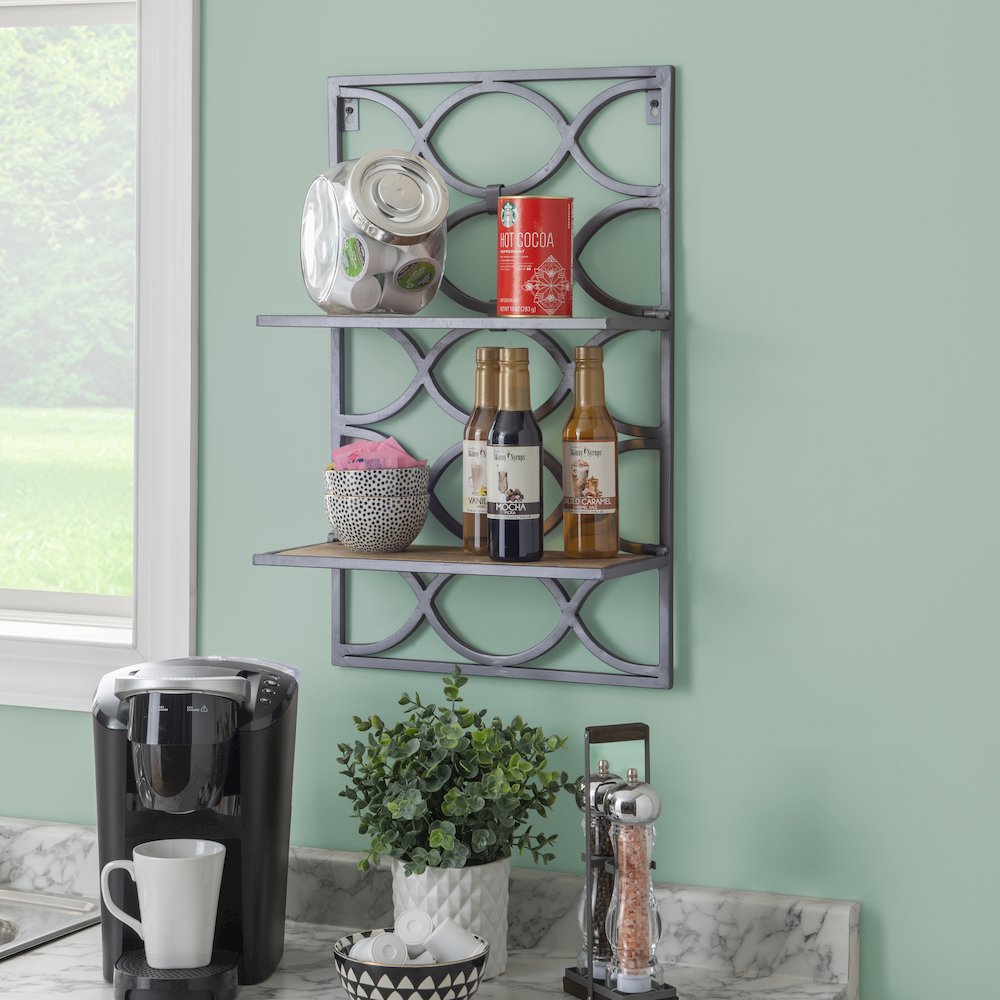 Willem Wall Shelves Nickel. Picture 4