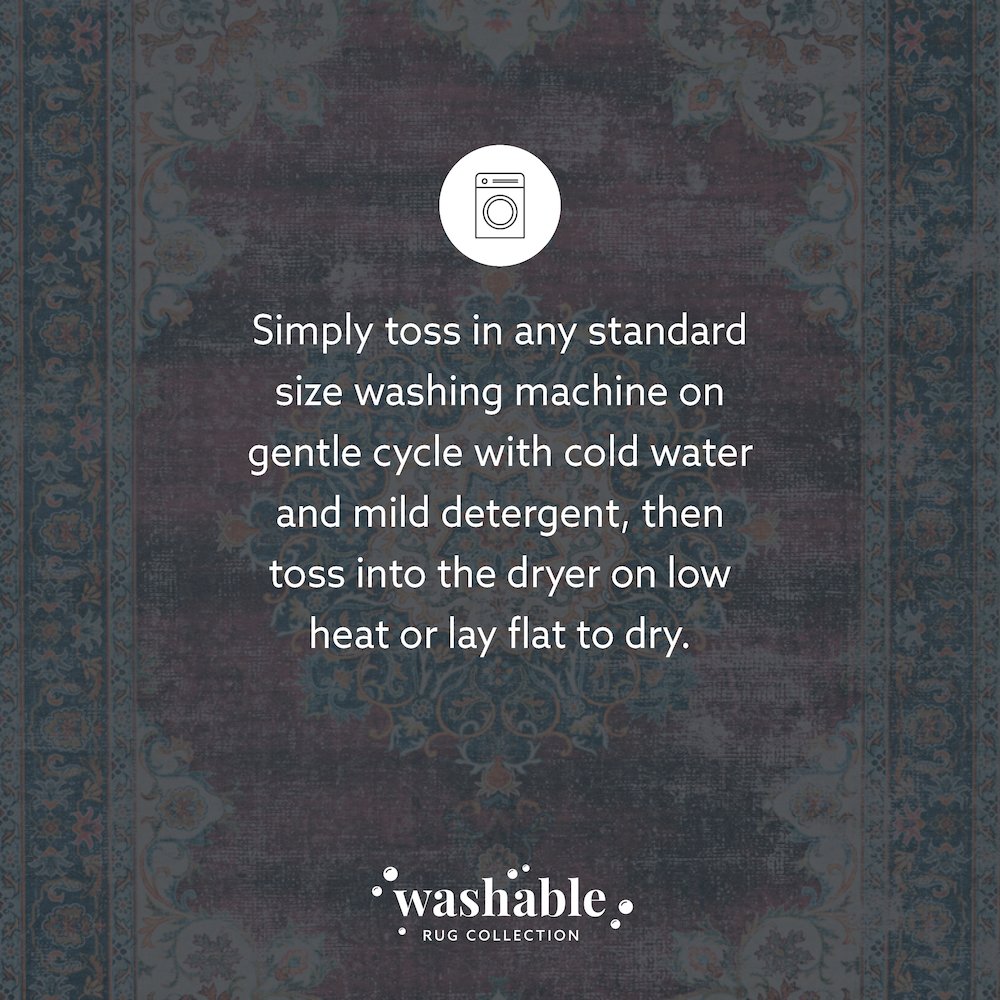 Washable Bryant Ivory/Burgundy 5x7, Rug. Picture 9