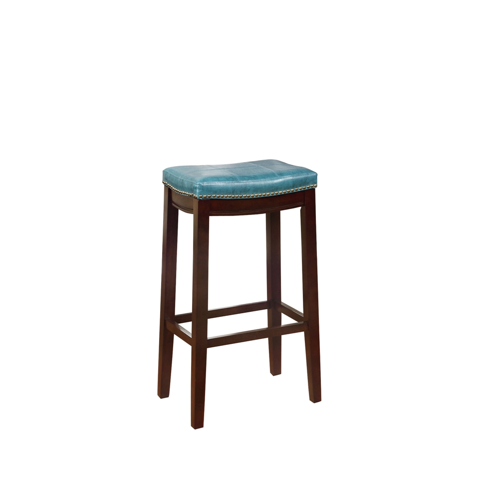 Claridge Blue Barstool. Picture 1