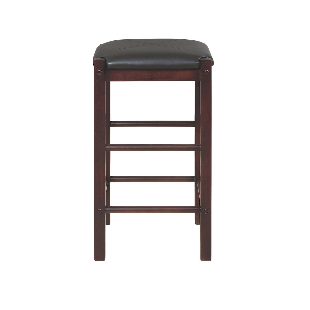 Lancer Backless Counter Stools, Espresso - Set Of Two. Picture 8