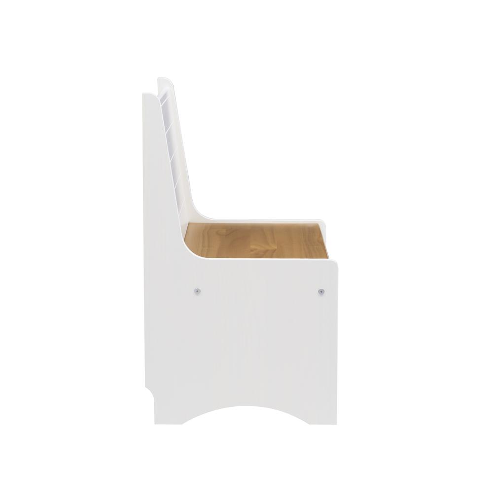 Linson Small Back Rest Bench Honey White. Picture 3