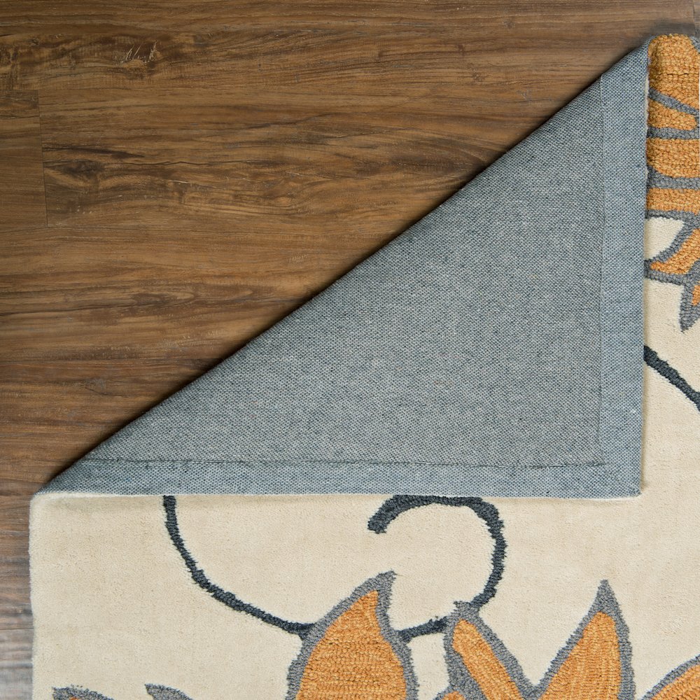 Trio Floral Ivory & Marigold 5x7, Rug. Picture 3