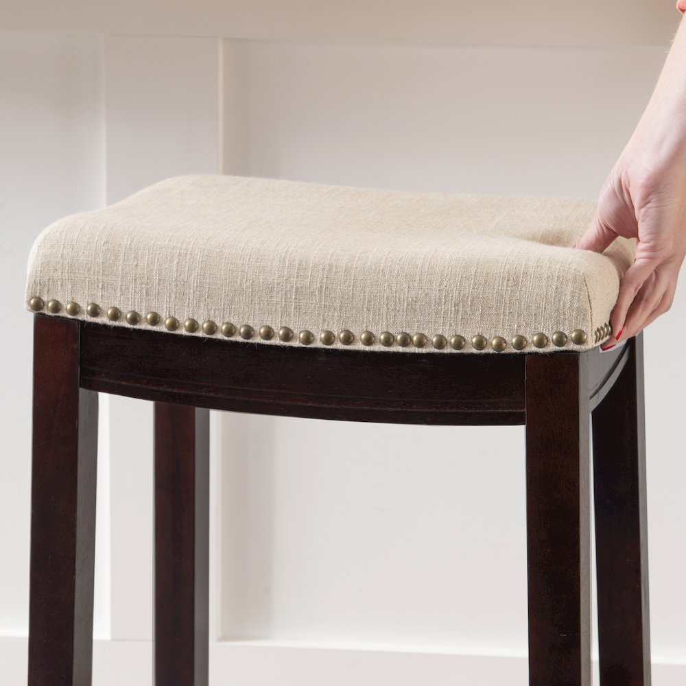 Claridge Linen Bar Stool. Picture 6