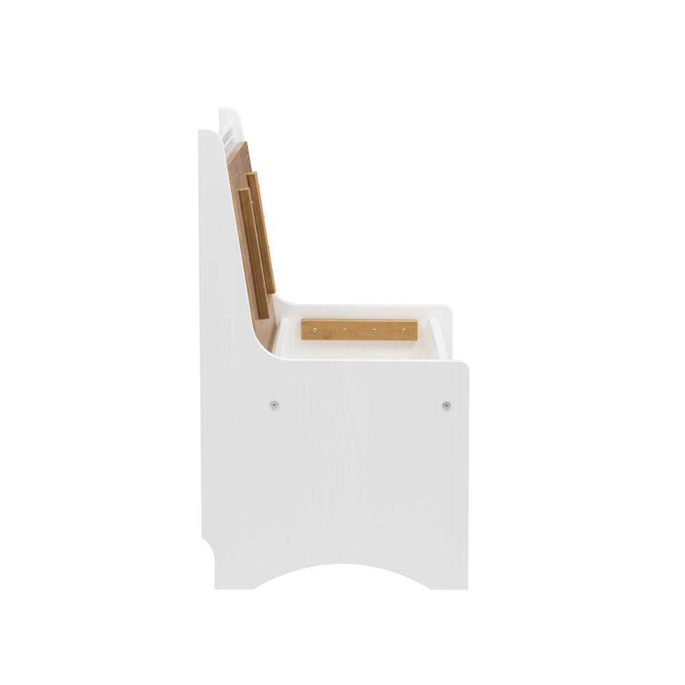 Linson Small Back Rest Bench Honey White. Picture 8
