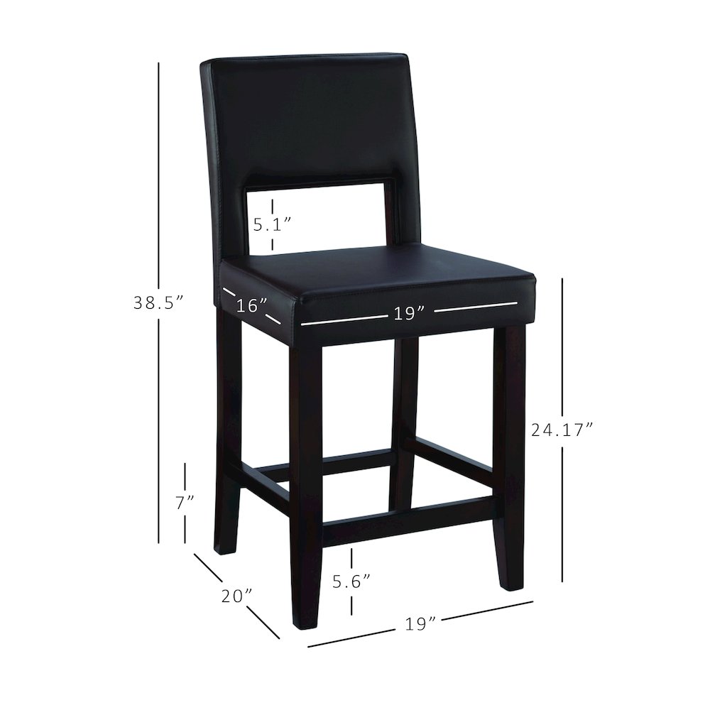 Vega Counter Stool Brown 24. Picture 12