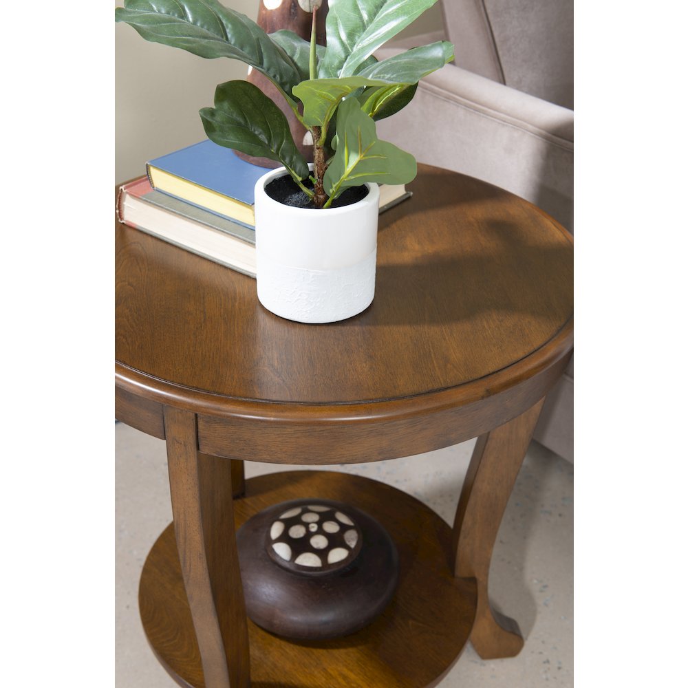 Aubert Accent Side Table, Hazelnut. Picture 4
