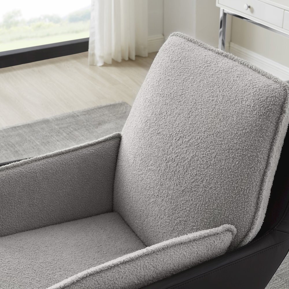 Mabry Swivel Chair Black Grey. Picture 5