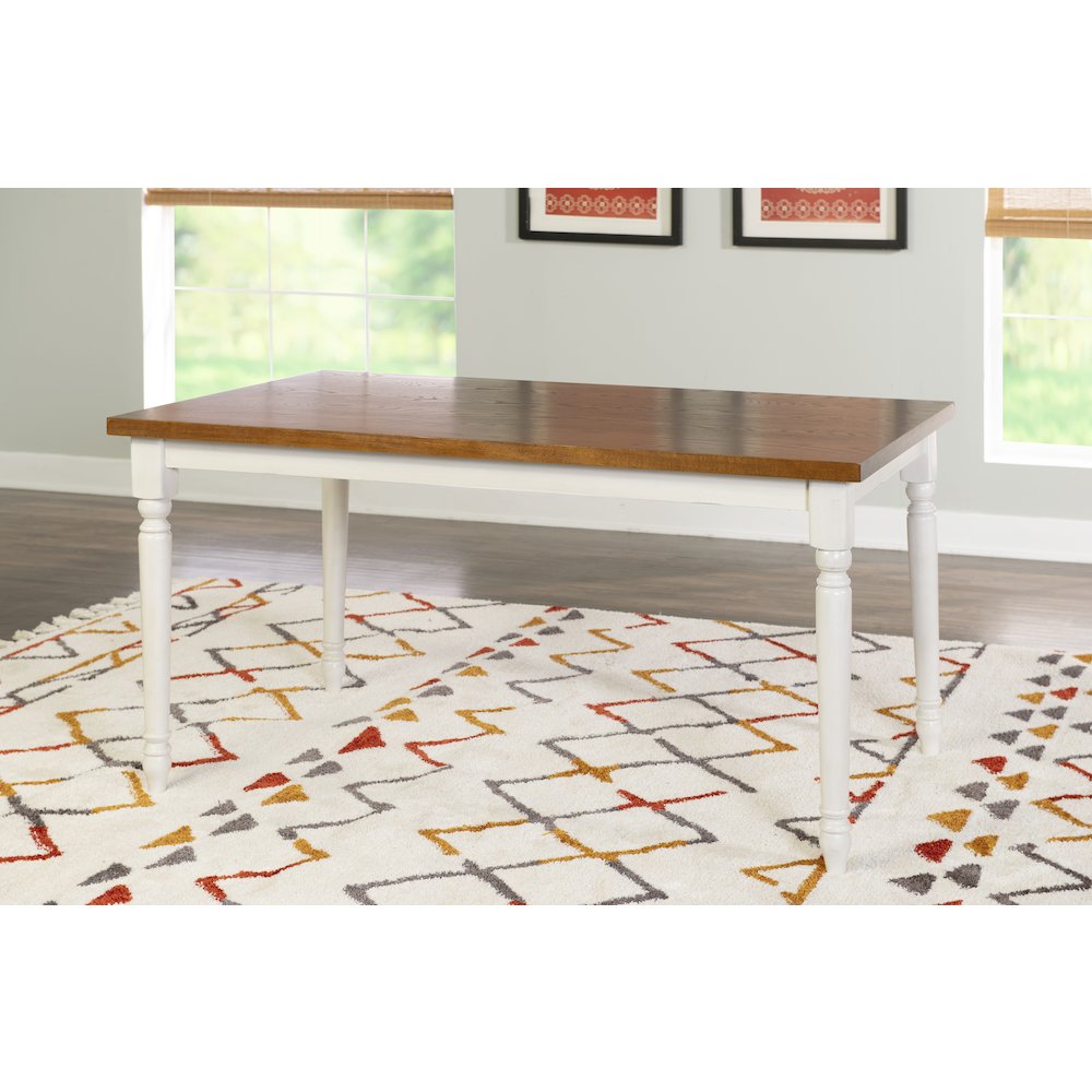 Willow Brown Dining Table. Picture 3