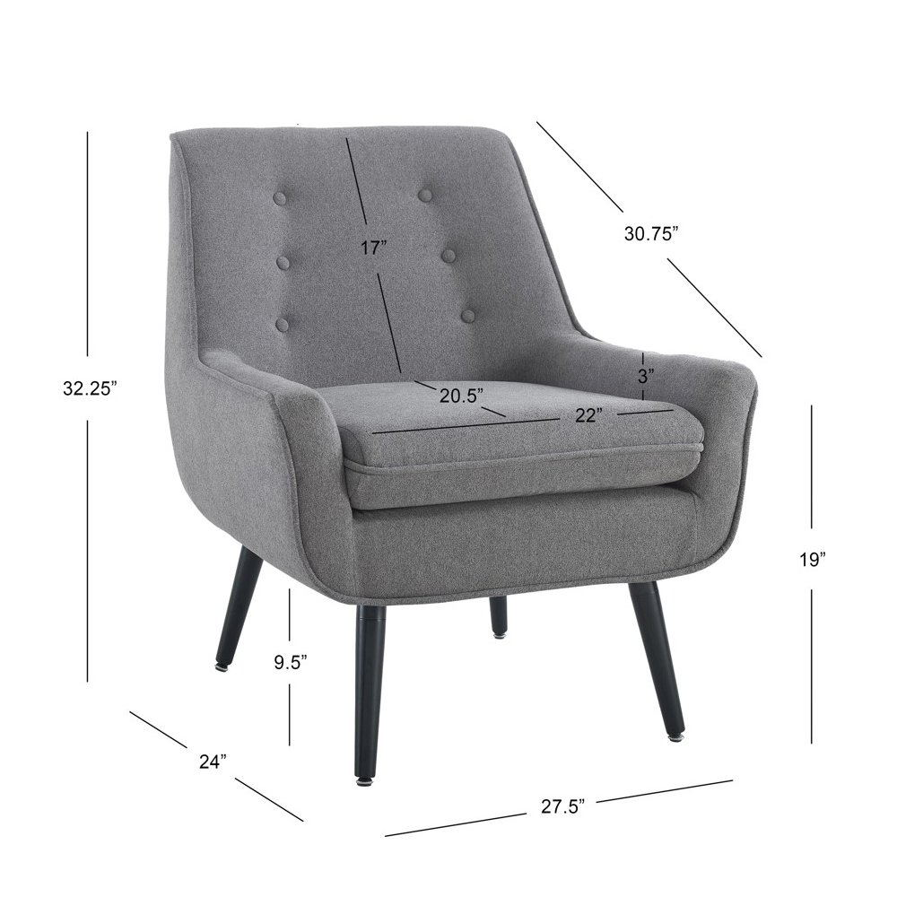 Trelis Chair - Gray Flannel. Picture 14