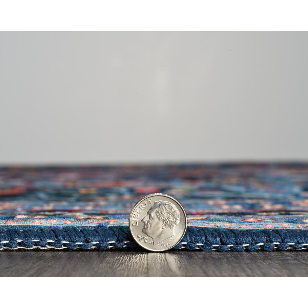 Emerald Grenier Navy & Blue 6.7x9.7, Rug. Picture 6