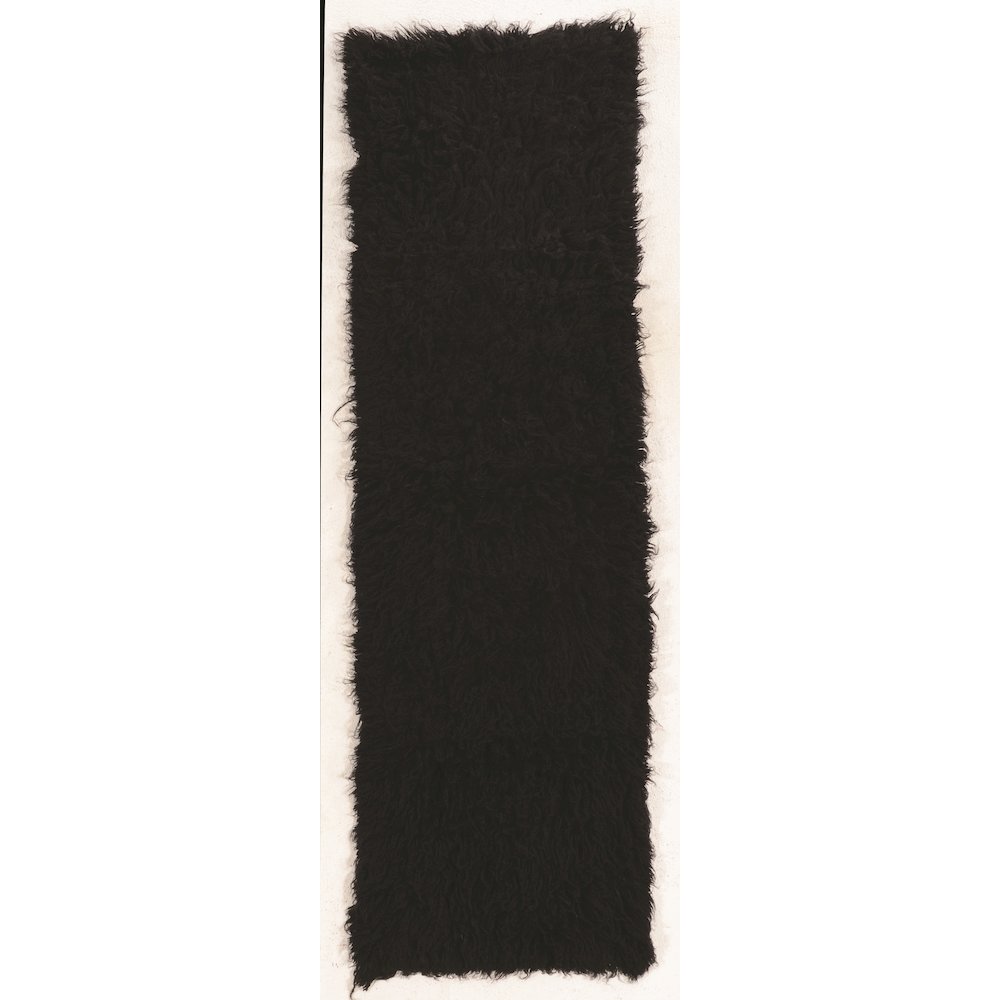 New Flokati 1400grams Black 2.4x8.6, Rug. Picture 1