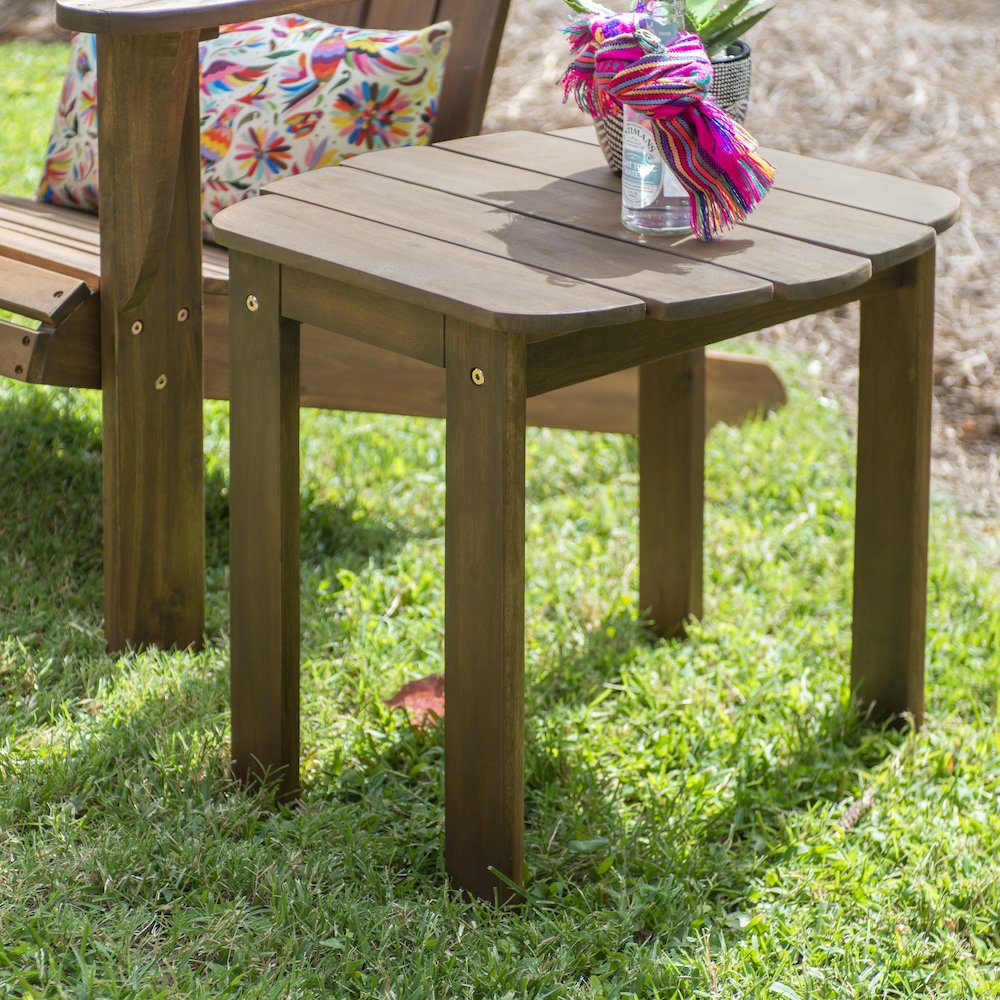 Acorn Finish Adirondack End Table. Picture 2