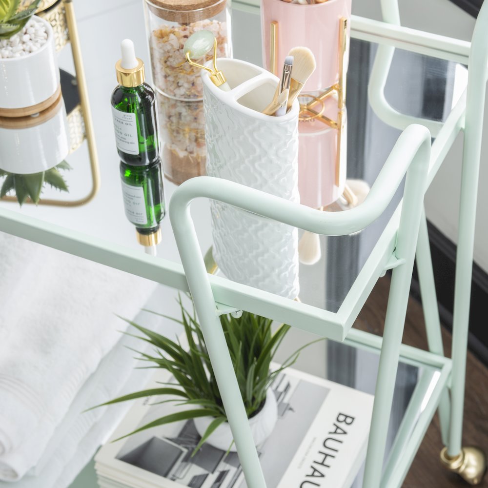 Mint Mid-Century Bar Cart. Picture 4