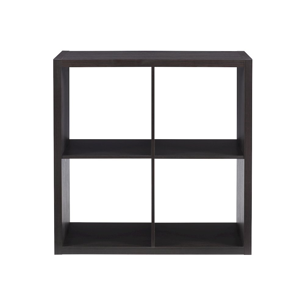 Galli 4 Cubby Storage Cabinet Espresso. Picture 2