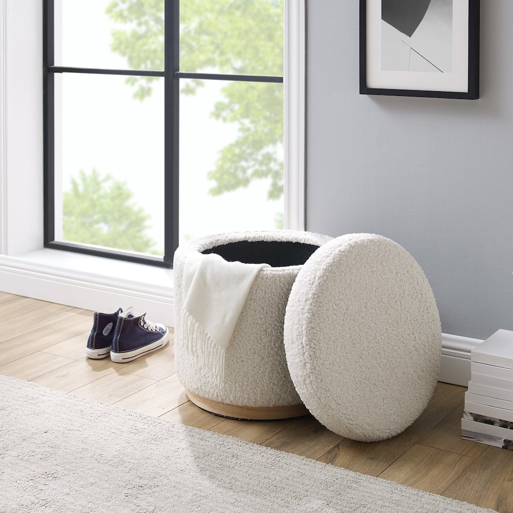 Blanche Storage Ottoman Natural. Picture 5