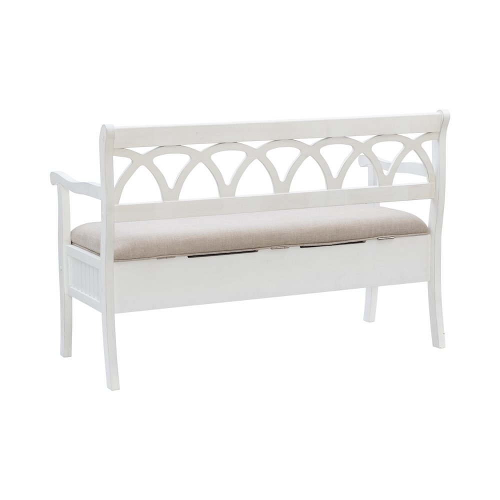 Elliana Storage Bench - White. Picture 12