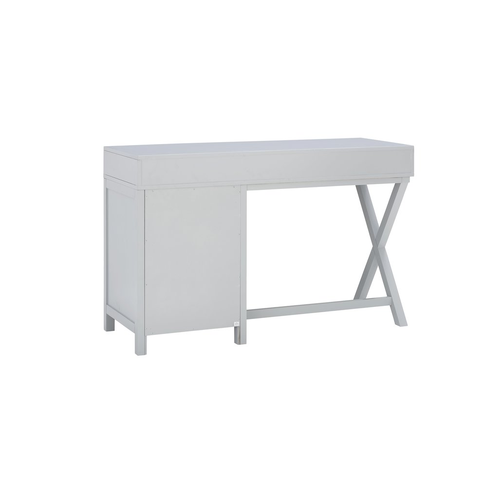 Peggy Side Storage Desk Gray. Picture 8