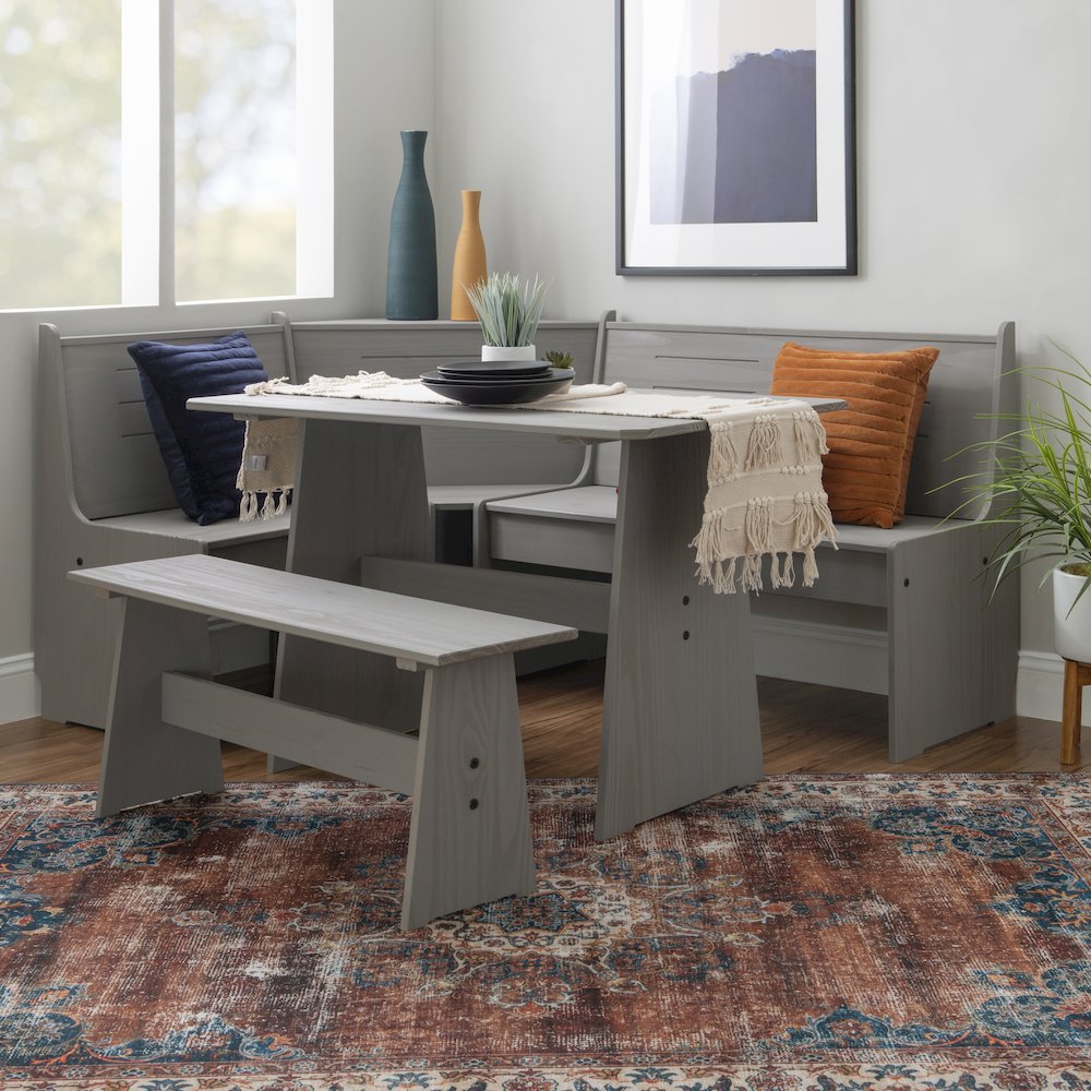 Waldron Corner Nook Set Grey Kit. Picture 5