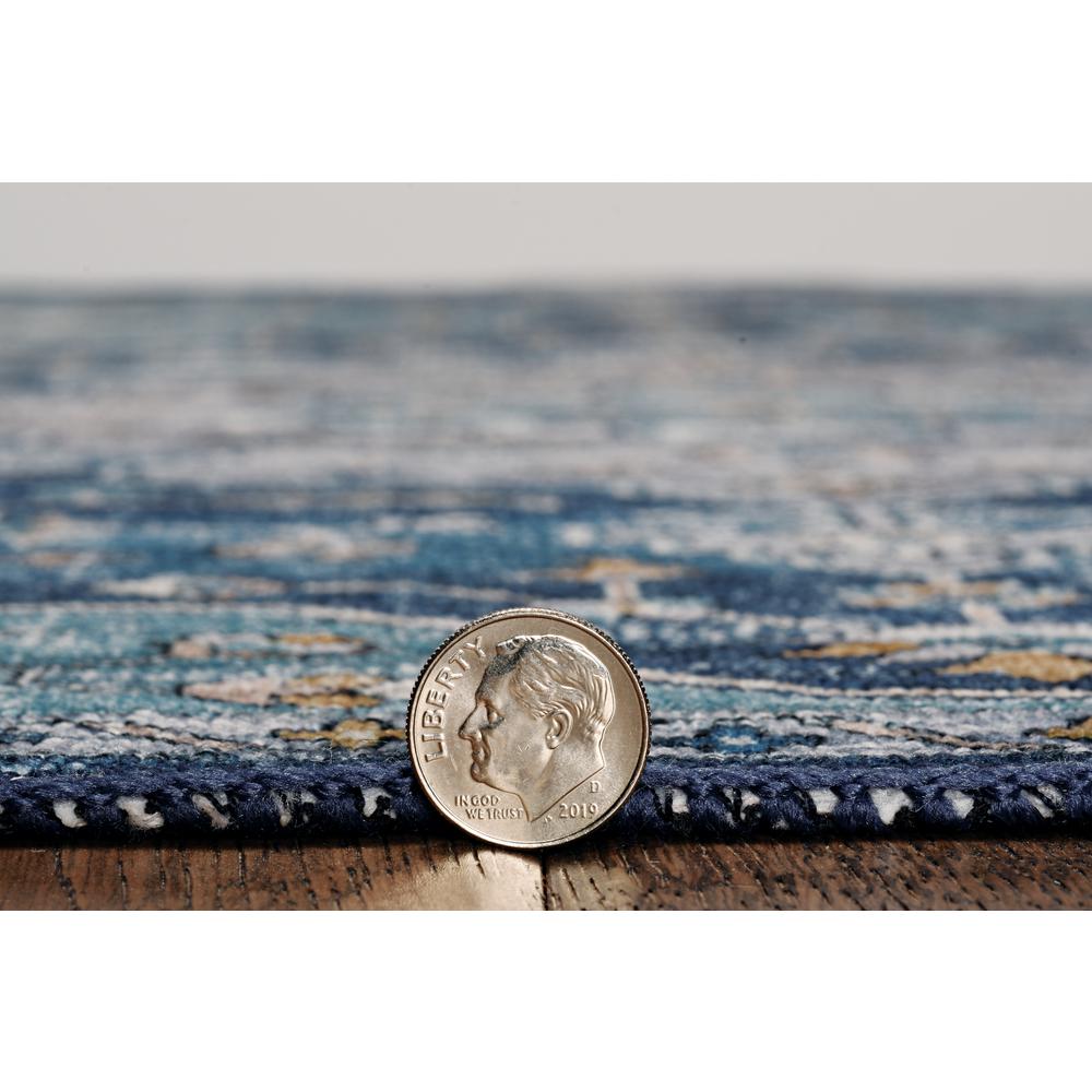 Washable Sariah Teal/Ivory 2x3, Rug. Picture 6