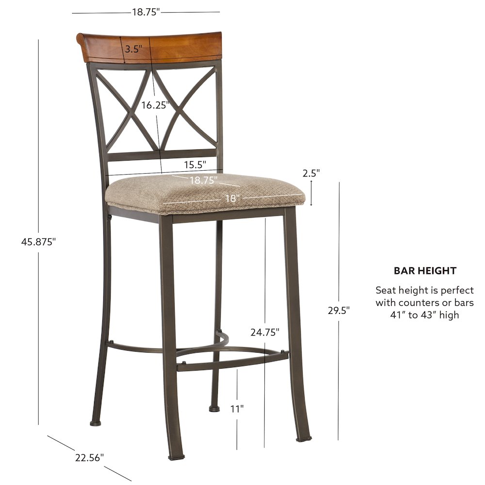 Hamilton Bar Stool. Picture 9