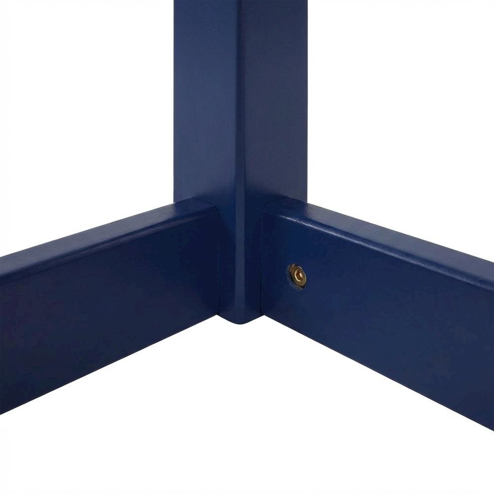 Blue Outdoor Coffee Table With Acacia Wood Finish And Sturdy Construction. Picture 6