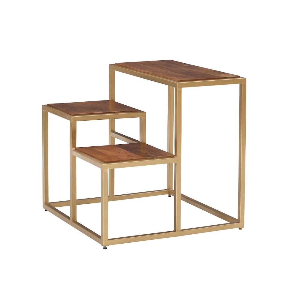 Carlo 3 Tiered Plant Stand Side Table. Picture 6