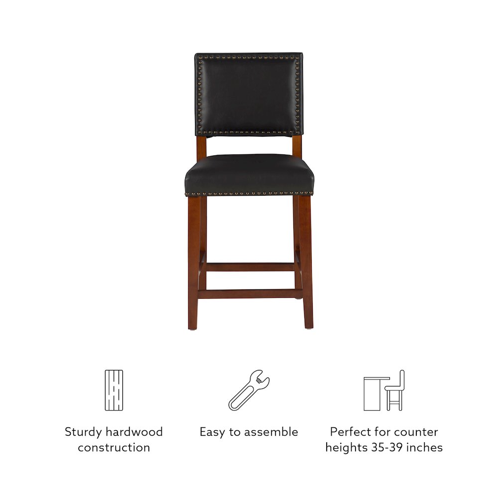 Brook Counter Stool Black. Picture 11