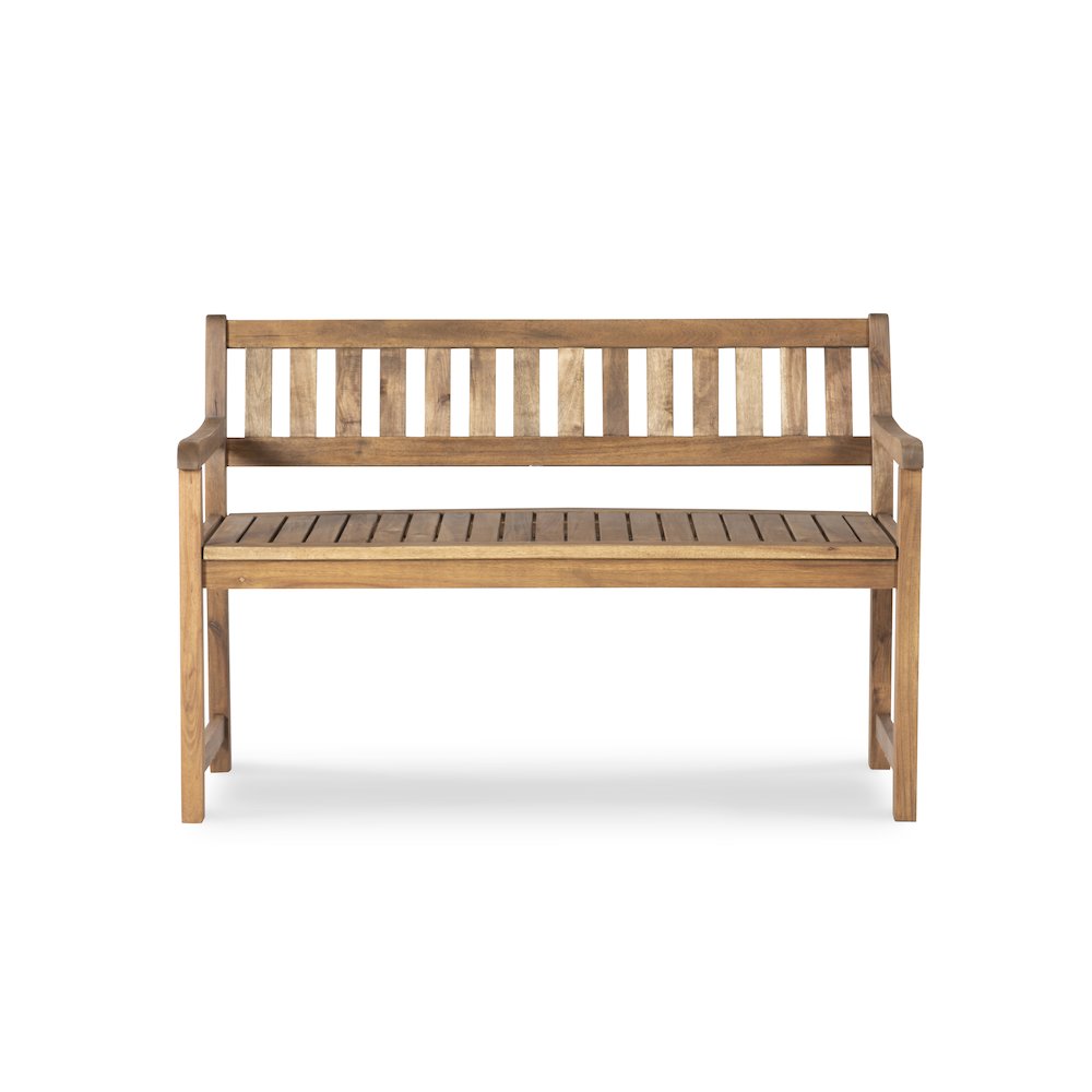 Catalan Bench - Acorn Finish. Picture 1