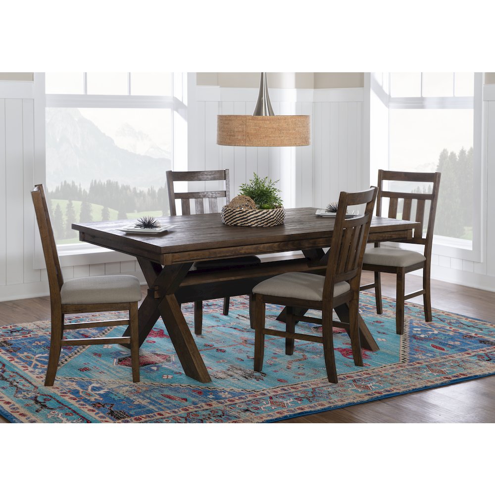 Turino Rustic Umber 5PC Dining Set. Picture 2