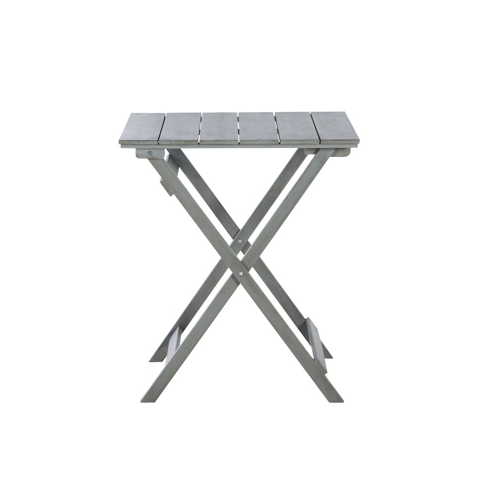Rockport Gray Three Piece Square Table Set. Picture 6