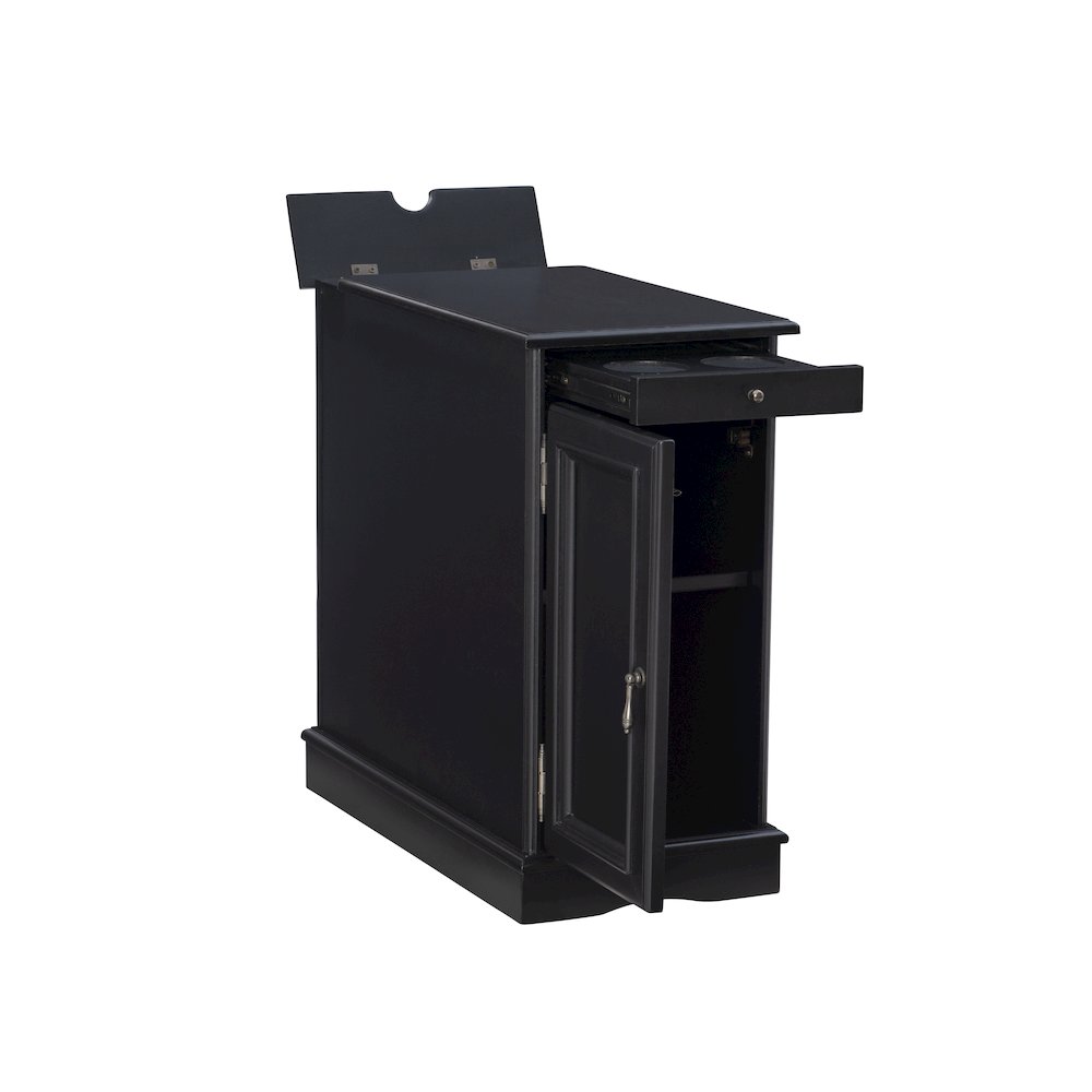 Butler Black Accent Table. Picture 1