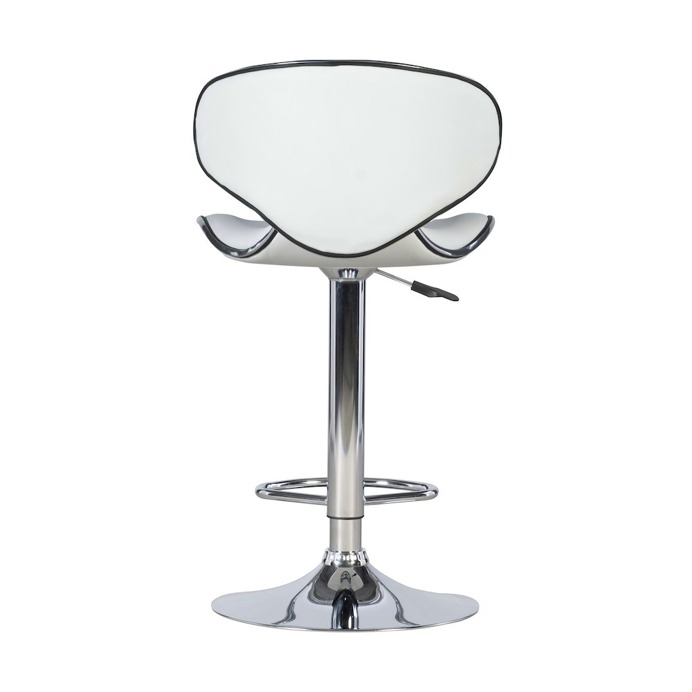 White Adjustable Barstool. Picture 9