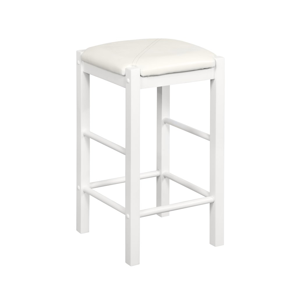 Lancer 3 Piece Tavern Set, White Faux Marble. Picture 1