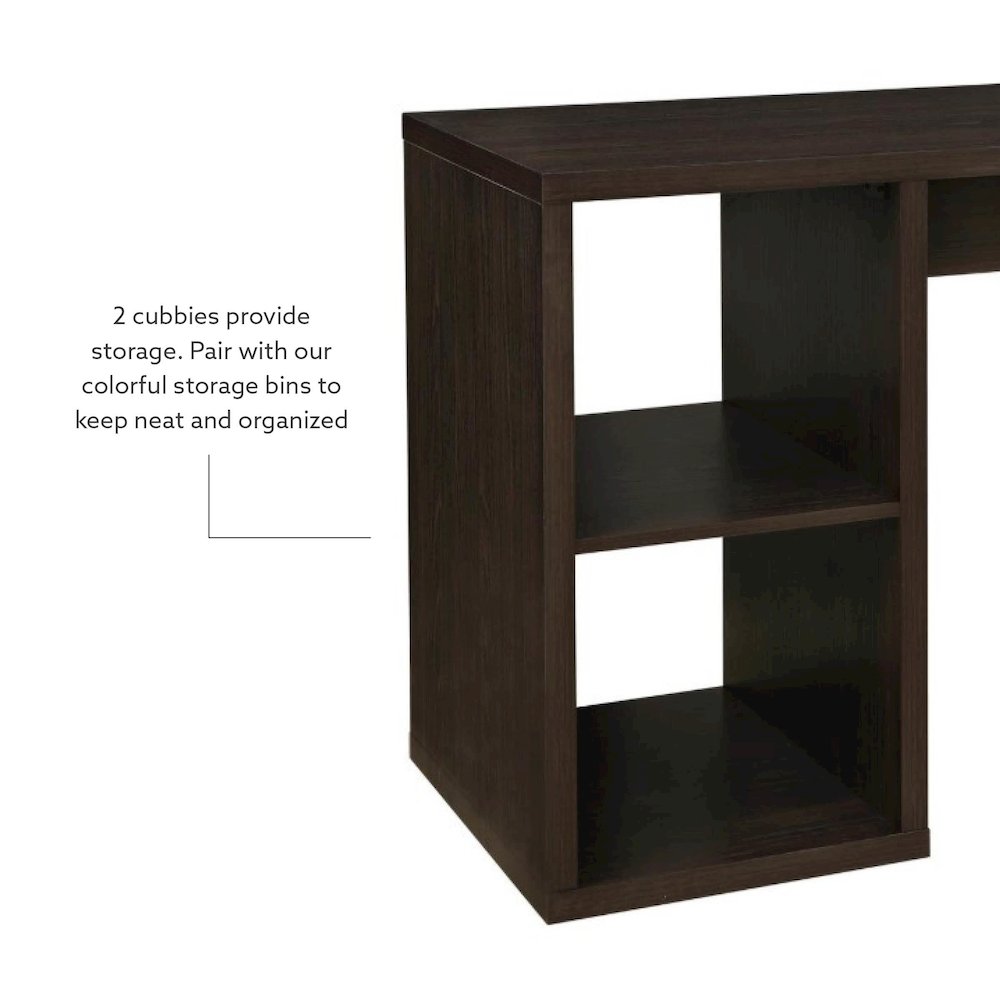 Galli 2 Cube Desk Espresso. Picture 12