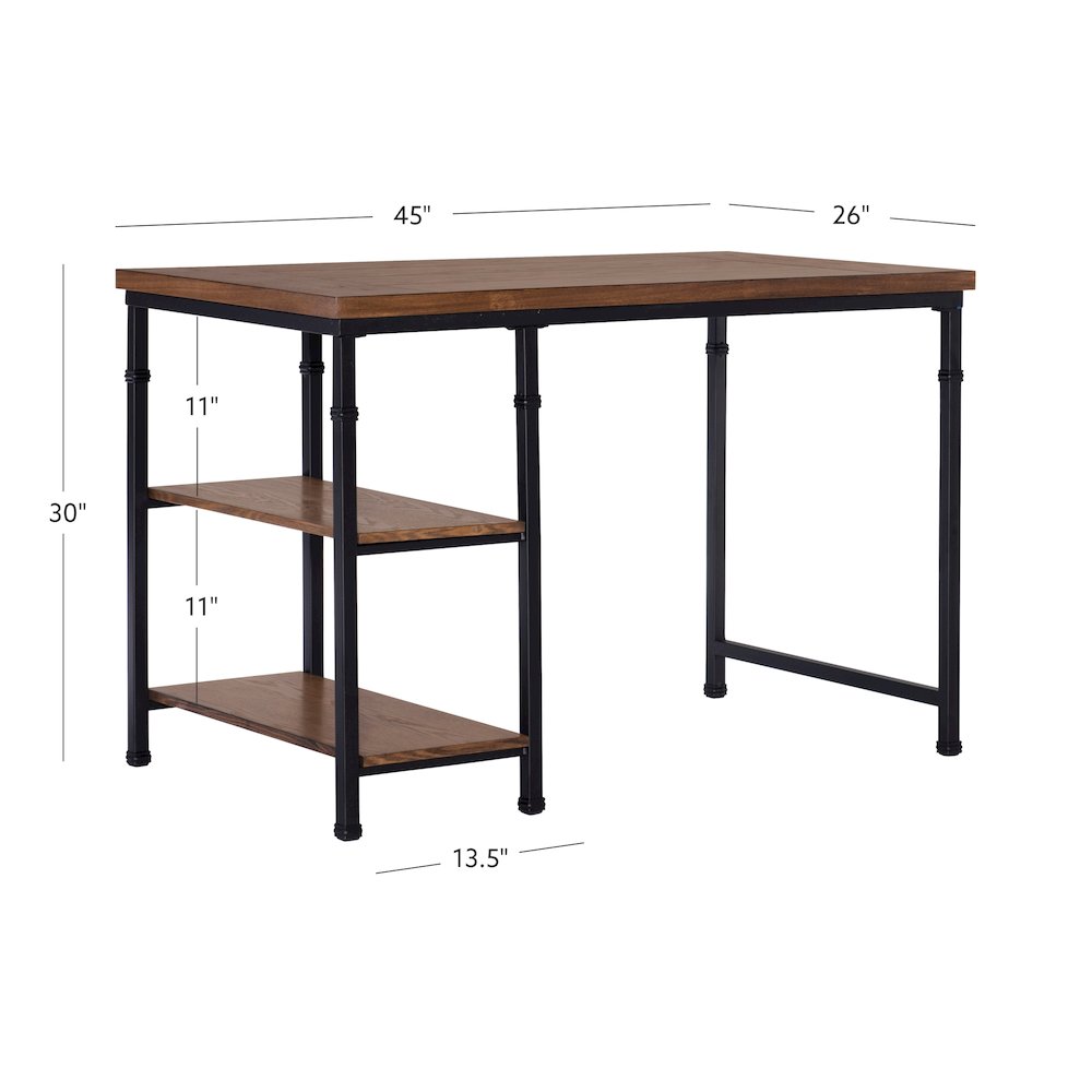 Austin Two Shelf Desk. Picture 11