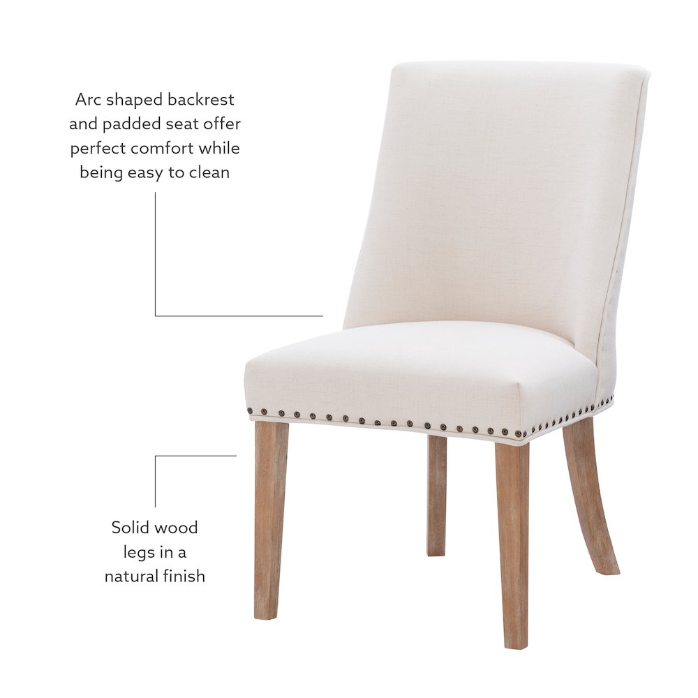 Adler Dining Chair Natural  Set of Two. Picture 9