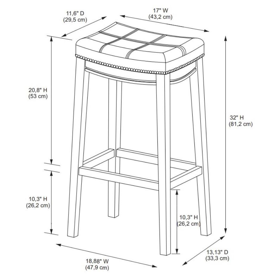 Claridge Acacia Bar Stool. Picture 9