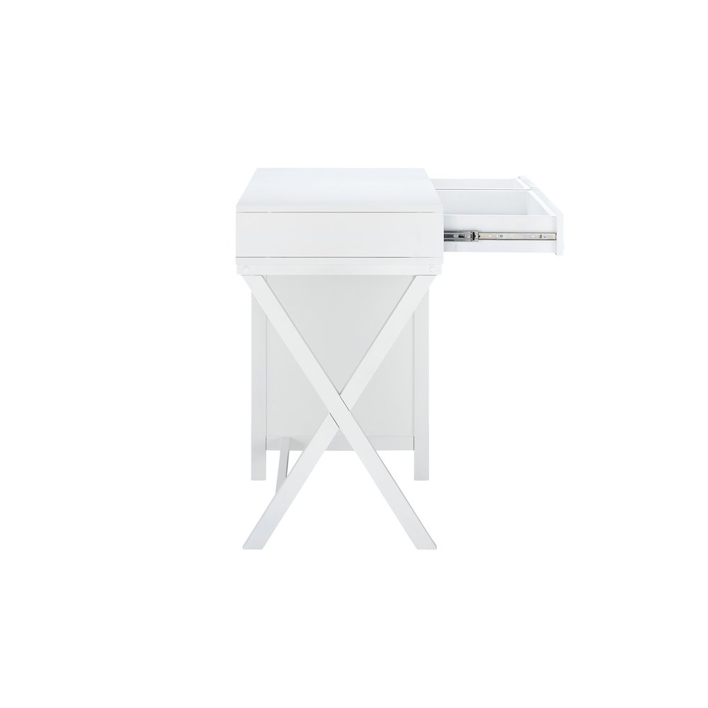 Peggy Side Storage Desk White. Picture 8